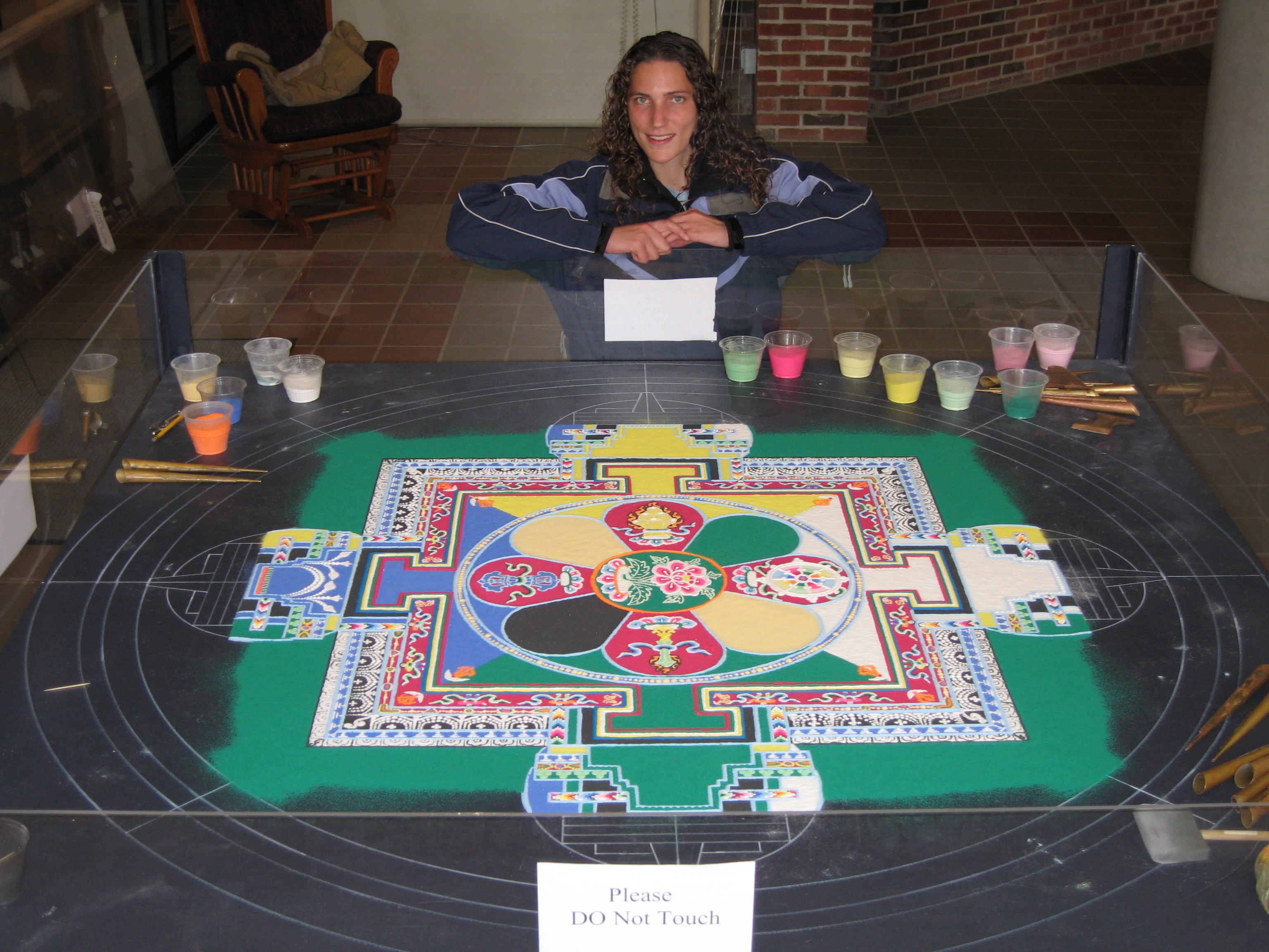 Class mandala at the library